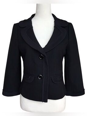 Ann Taylor Black Virgin Wool Blazer